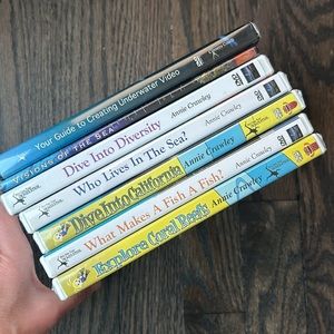 7 NEW Ocean Educational /Scuba Diving DVD’s Dive into Your Imagination 5 Kids